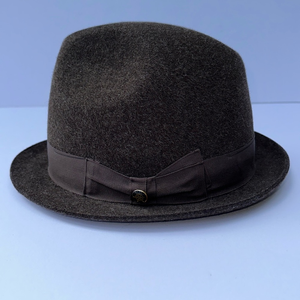 BORSALINO Grand Prix Paris 1900 Italian Vintage Fur Felt Mens Fedora Hat